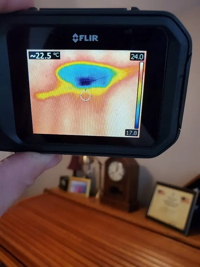 Thermal imaging inspection for water damage in Bloomington